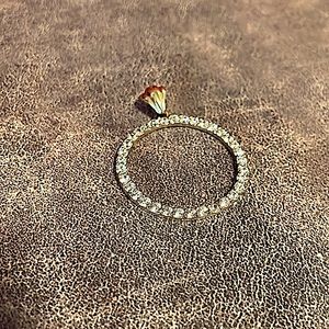 Park Lane Sharper Image Cubic Zirconia  Gold Pendant